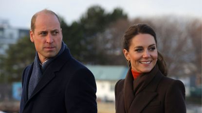 The Prince and Princess of Wales visit the Harbour Defenses of Boston in 2022