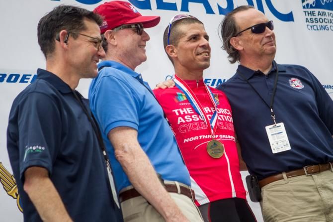 Luis Amaran (Jamis-Hagens Berman) won the Air Force Cycling Classic omnium