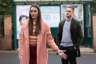 Sienna Blake and Ethan Williams in Hollyoaks.