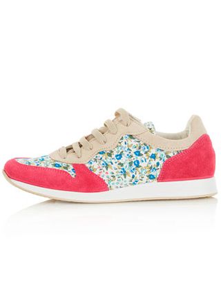 Topshop floral print trainers, £35