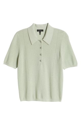 Darcey Cotton & Cashmere Polo Sweater