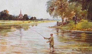 The River Itchen is renowned for its world-class trout fishing, especially during mayfly season