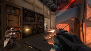 A screenshot from Riot's in-production shooter, codenamed Project A.