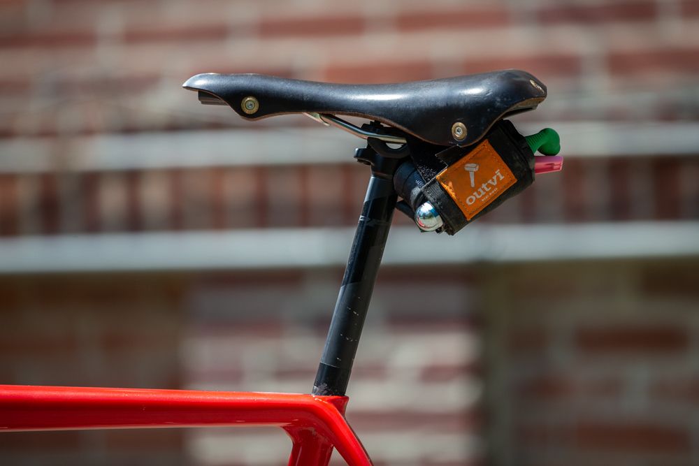 Ted King's saddle of choice for a 200-mile day is the leather Cycles Berthoud with titanium rails