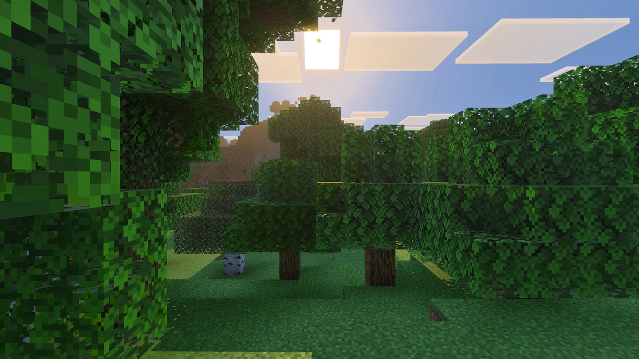 Official screenshot of Minecraft.
