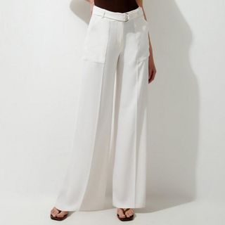 Karen Millen white suit trousers