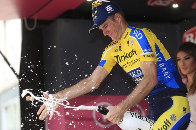 Michael Rogers opens up the champagne