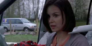 Kat Jennings (Keegan Connor Tracy) – Skull impaled by PVC pipe