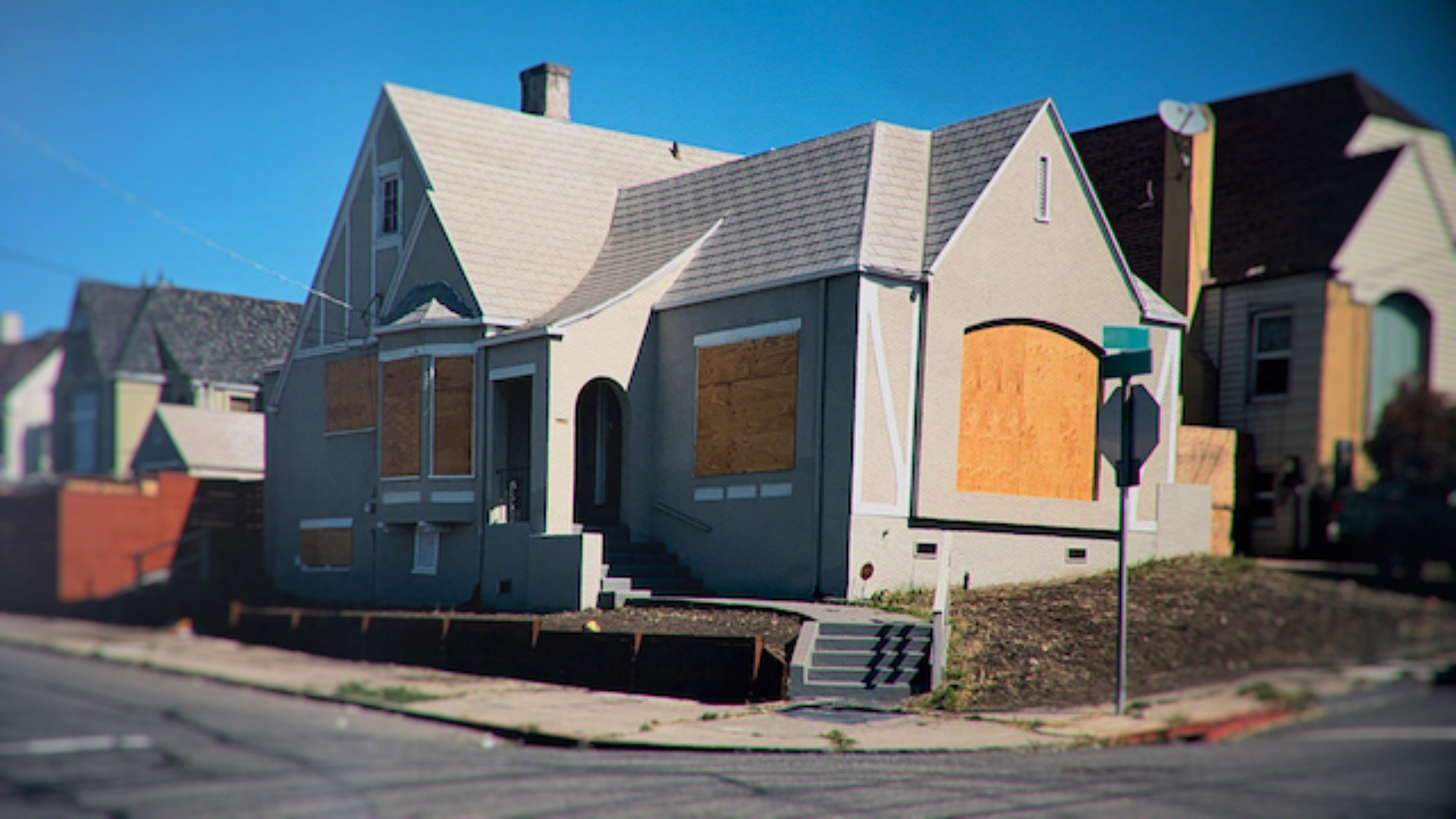 Production still from Worst Neighbor Ever