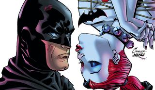 Batman and Harley Quinn kiss in the comics