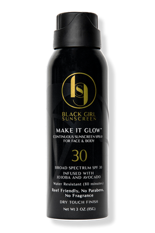 black girl sunscreen spf 30