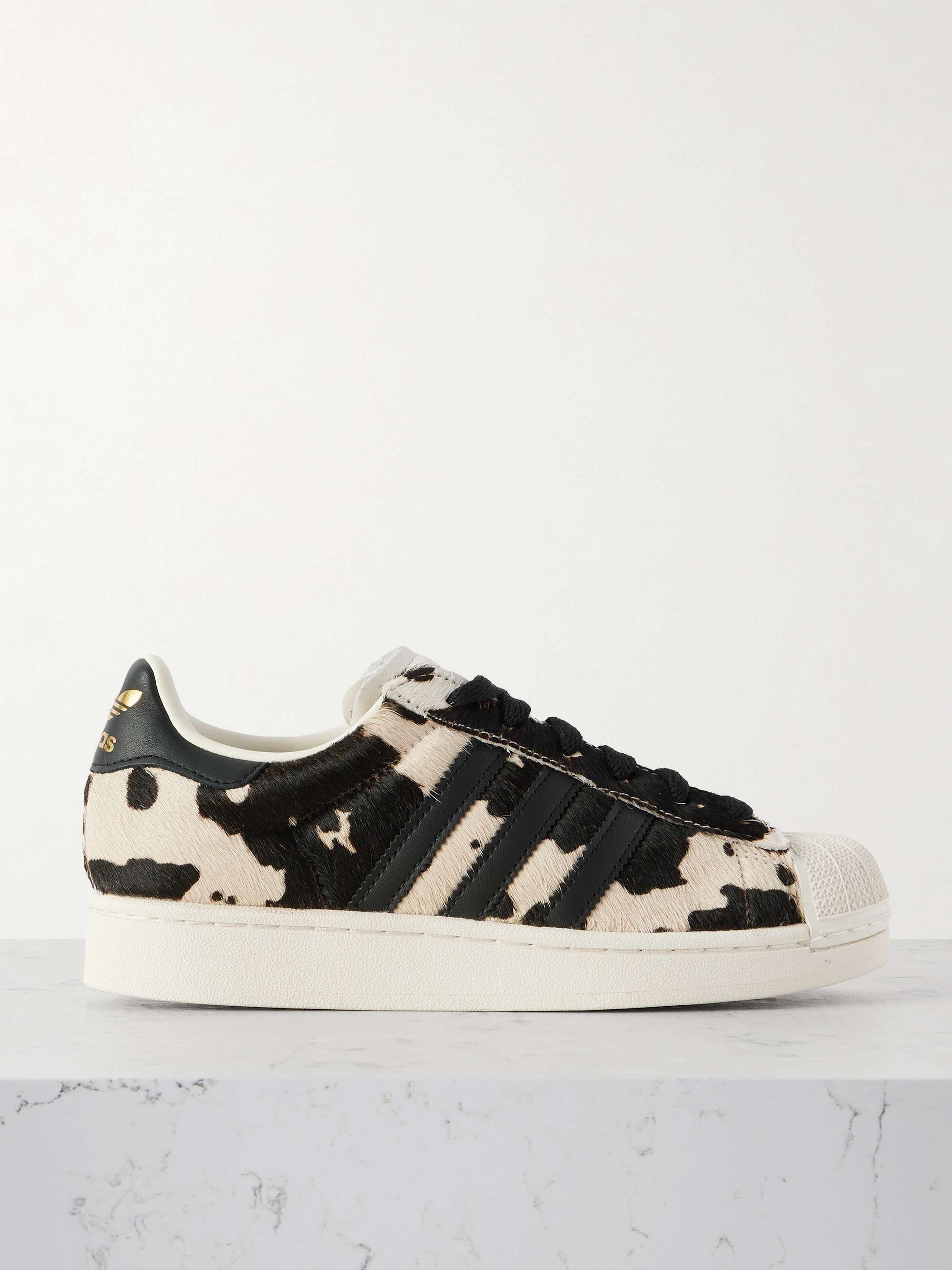 Superstar Ii Leather-Trimmed Pony Hair Sneakers