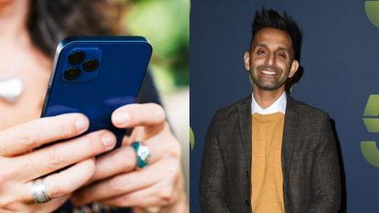 Woman holding phone booking a doctor's appointment with Dr Amir Khan