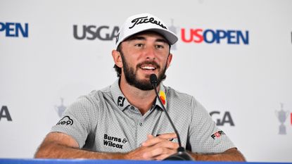 Max Homa talks to the media in the build-up to the 2023 US Open