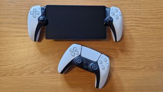 Image of the PlayStation Portal handheld gaming device