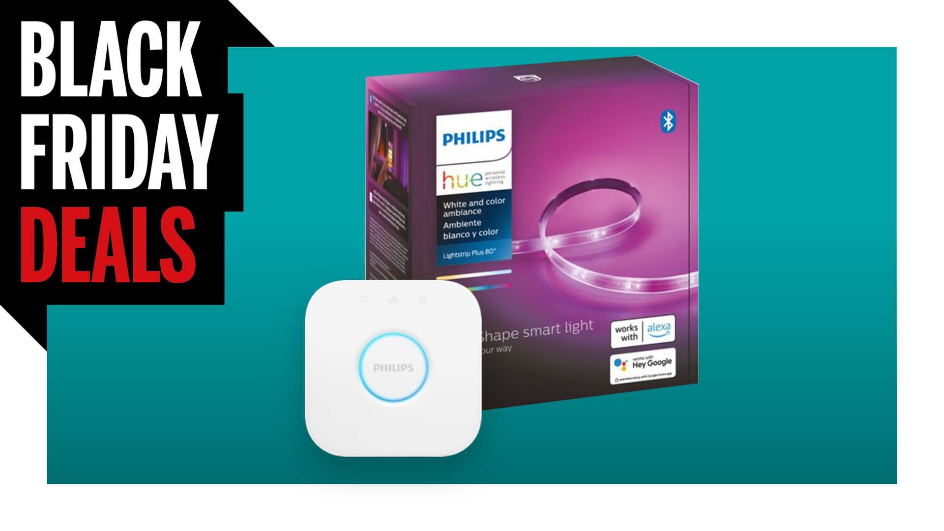 Get a Philips Hue lighting strip kit for just $50, that's less
