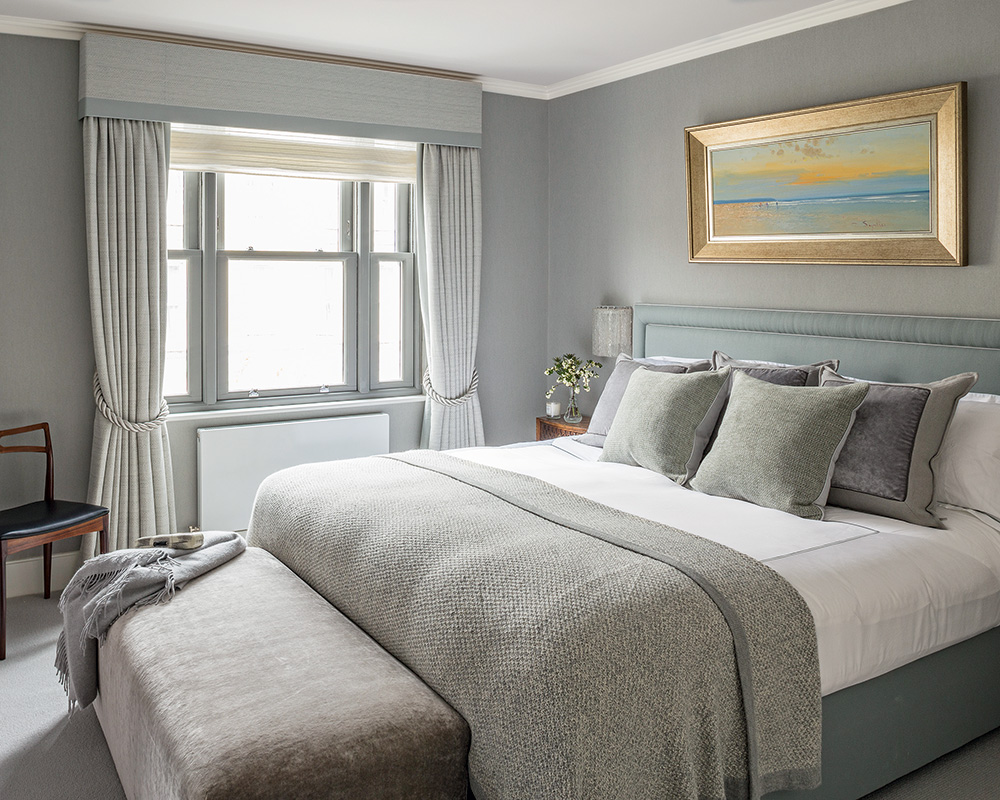 A grey bedroom scheme