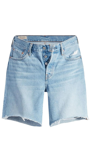 Pantalones cortos Levi's 501 '90s para mujer, azul claro especial, 32