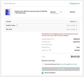 Oneplus 8 Pro $100 Off Final Total