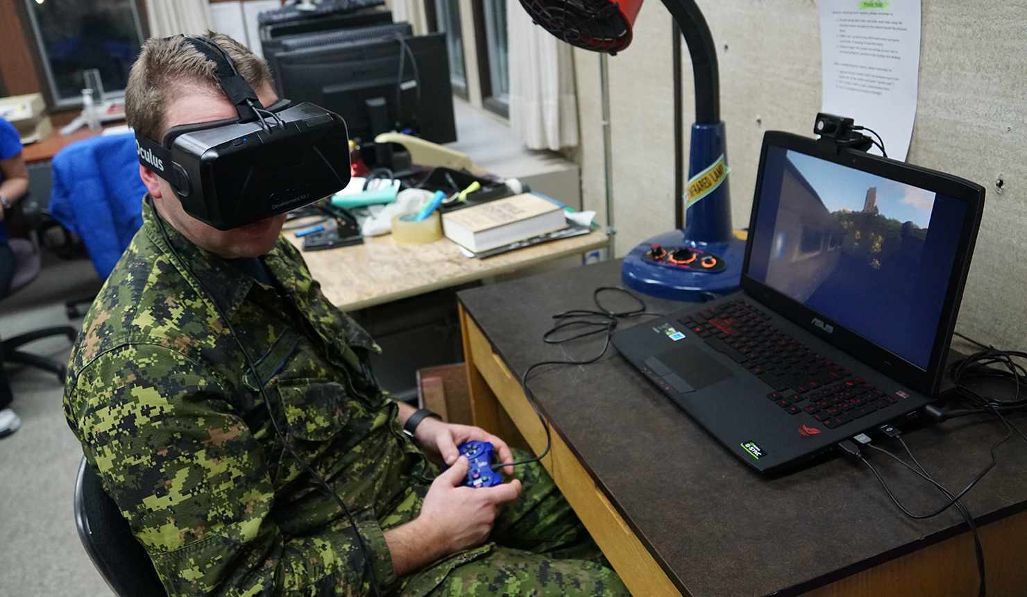 Virtual Reality Test in High Arctic