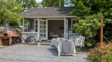 Garden room ideas with deck and bbq