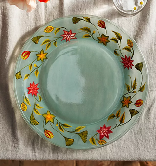 floral plate charger