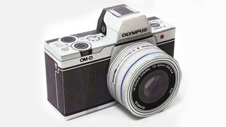 Make a life-size papercraft Olympus camera and lens