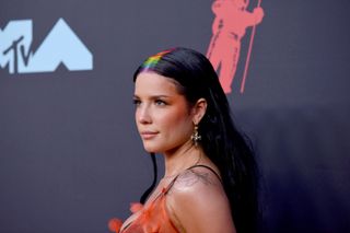 Halsey attends the 2019 MTV Video Music Awards at Prudential Center on August 26, 2019 in Newark, New Jersey