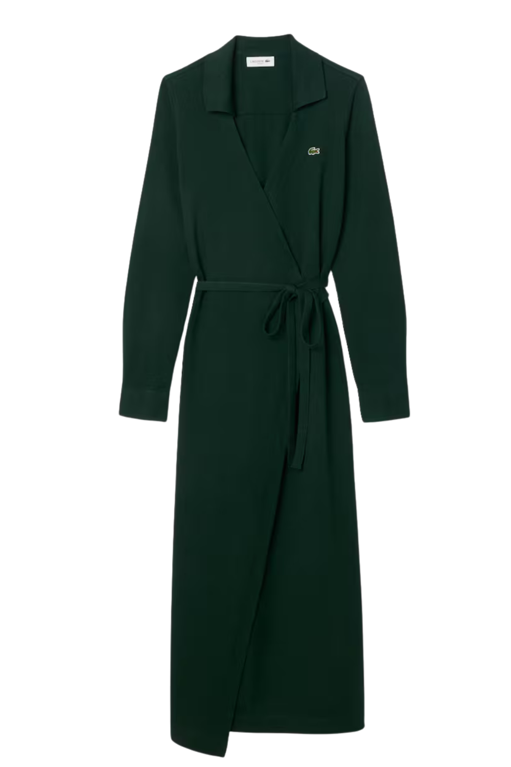 Slim Fit Polo Collar Wrap Dress