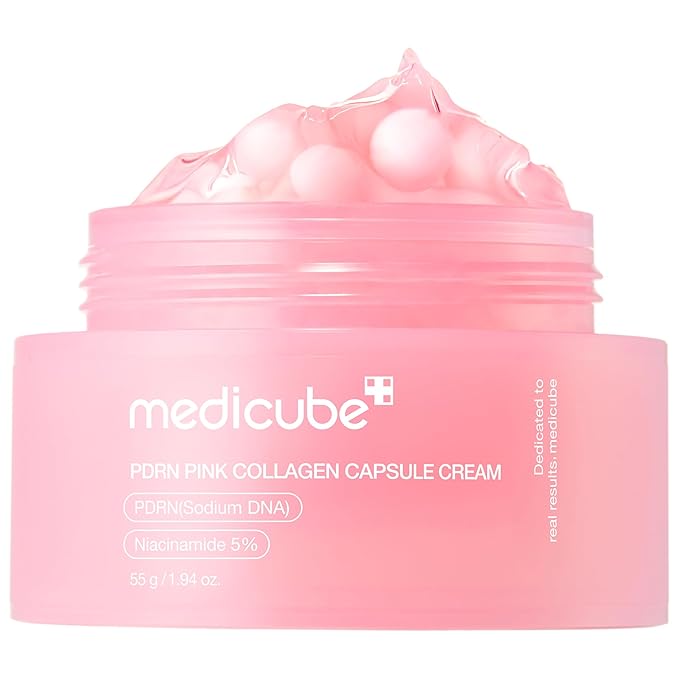 Medicube Pdrn Pink Collagen Capsule Cream 55g Set (+4.5g*2ea)