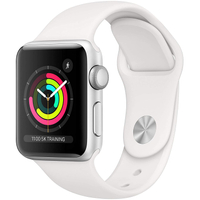 Apple Watch Series 3 (GPS, 38mm) - Silver Aluminum Case with White Sport Band|  was £192.43 | now £169 at Amazon (save £23)