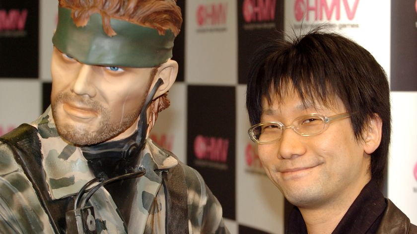Hideo Kojima at the HMV Oxford Street in London, United Kingdom.