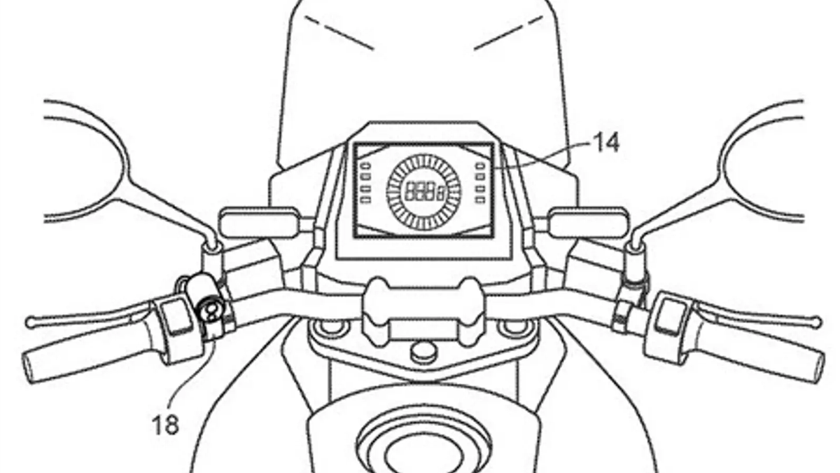 Suzuki motorbike rear view camera system