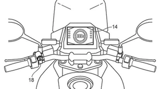 Suzuki motorbike rear view camera system