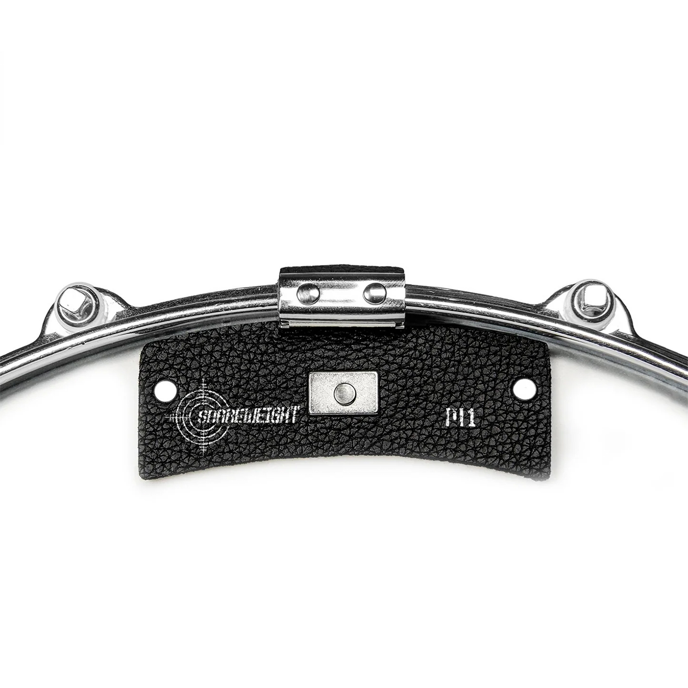 Snareweight M1b drum dampener on a white background