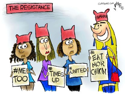 Political cartoon U.S. Ivanka Trump Me Too Times Up