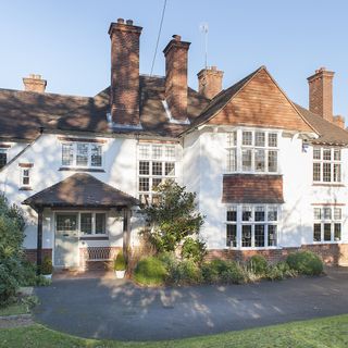 house white wall and glass window