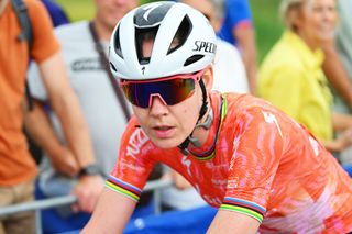 VALKENBURG BELGIUM AUGUST 14 Anna Van der Breggen of The Netherlands Sport director of Team SD Worx Protime prior to the 3rd Tour de France Femmes 2024 Stage 4 a 1227km stage from Valkenburg to Liege UCIWWT on August 14 2024 in Valkenburg Belgium Photo by Dario BelingheriGetty Images