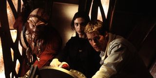 Anthony Simcoe, Claudia Black, and Ben Browder in Farscape
