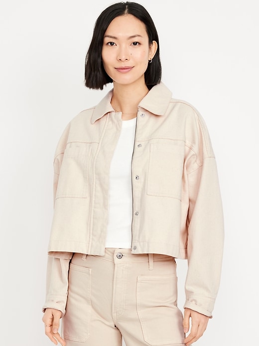 Canvas Crop Common Jacket
