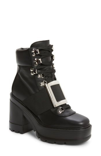 Roger Vivier Buckle Platform Hiking Boot