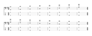 Diatonic double-stops in the key of G