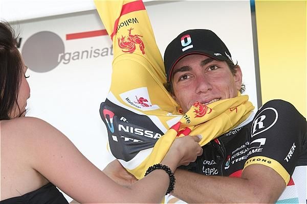 In addition to winning the day's stage, Giacomo Nizzolo (RadioShack-Nissan) earned the yellow leader's jersey.