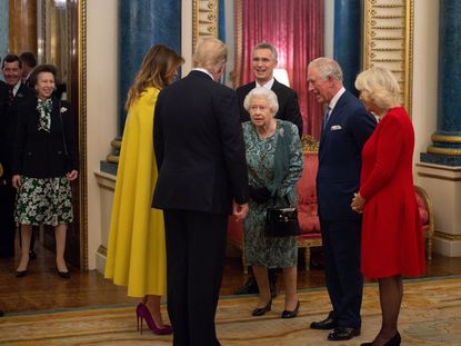 The Trumps With Queen Elizabeth, Prince Charles, and Camilla Parker Bowles