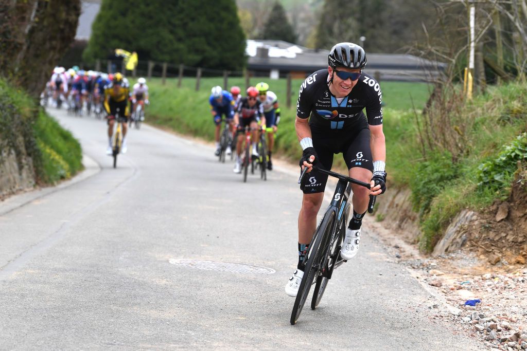 OUDENAARDE BELGIUM APRIL 04 Soren Kragh Andersen of Denmark and Team DSM during the 105th Ronde van Vlaanderen Tour of Flanders 2021 Mens Elite a 2515km race from Antwerp to Oudenaarde Kanarieberg sector RVV21 rondevanvlaanderen tourofflanders on April 04 2021 in Oudenaarde Belgium Photo by Tim de WaeleGetty Images
