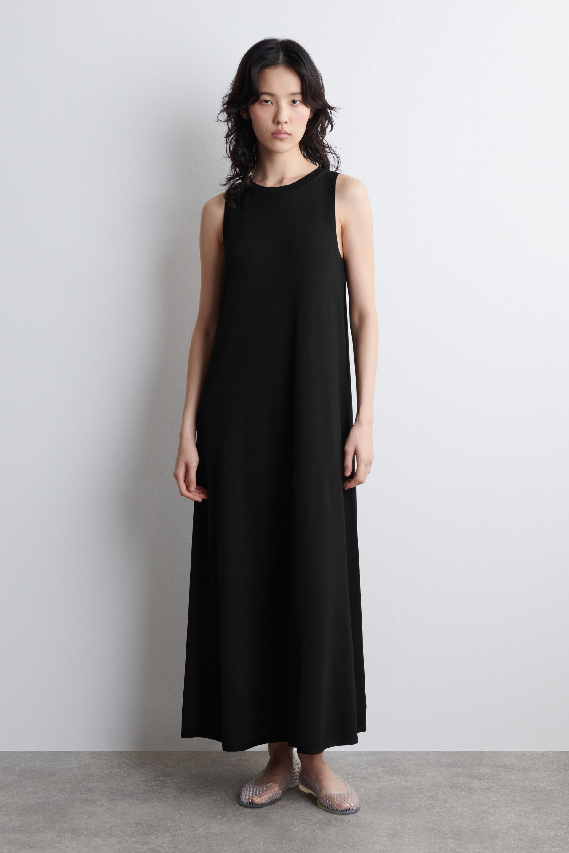 Sleeveless Knitted Midi Dress
