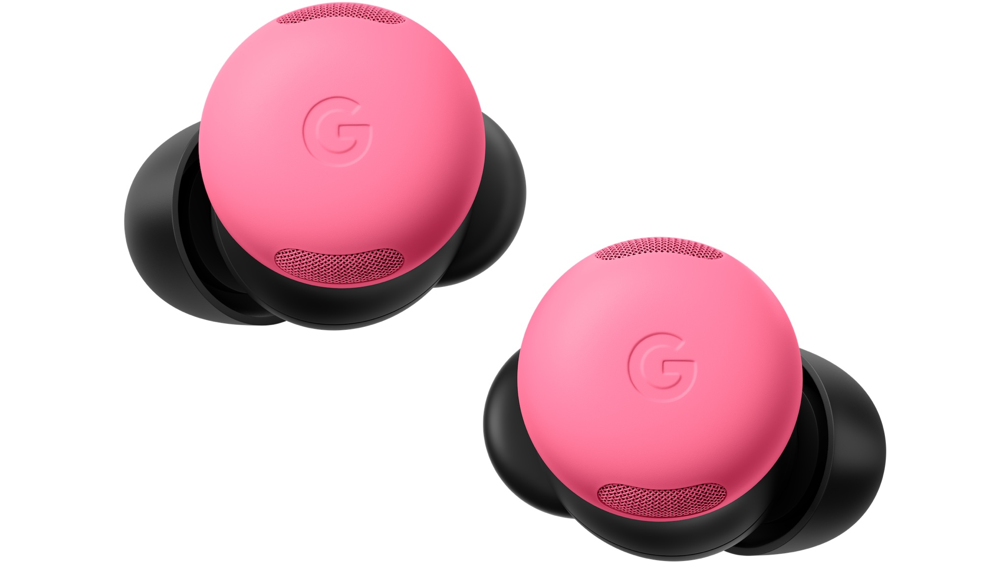 Google Pixel Buds Pro 2 close up in pink