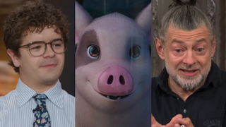 Gaten Matarazzo, Animal Farm screenshot and Andy Serkis 