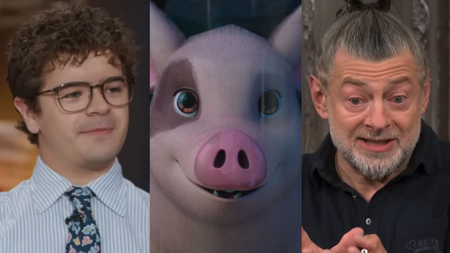 Gaten Matarazzo, Animal Farm screenshot and Andy Serkis 