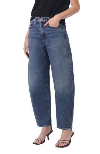 Balloon High Waist Wide Barrel Leg Jeans